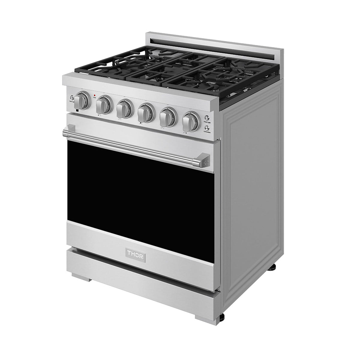 Gordon Ramsay THOR 30" Gas Range RSG30P - Stainless Steel - front right side closed