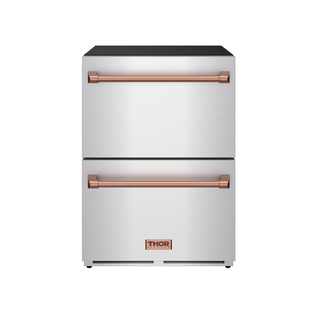 Gordon Ramsay THOR 24" Drawer Freezer RZ24U - Stainless Steel / Rose Gold - front door closed