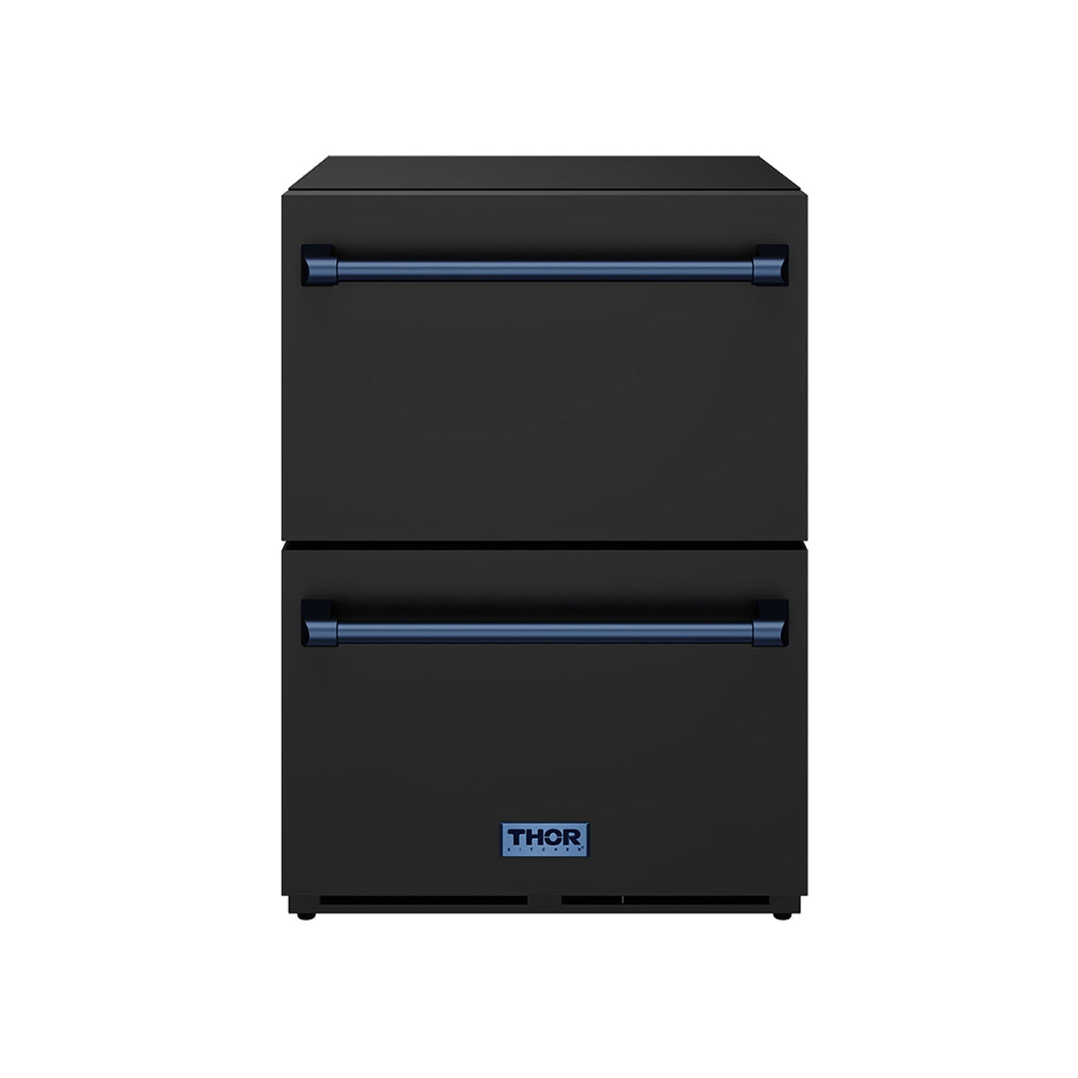 Gordon Ramsay THOR 24" Black Drawer Freezer RZ24UB - Black / Blue - front door closed