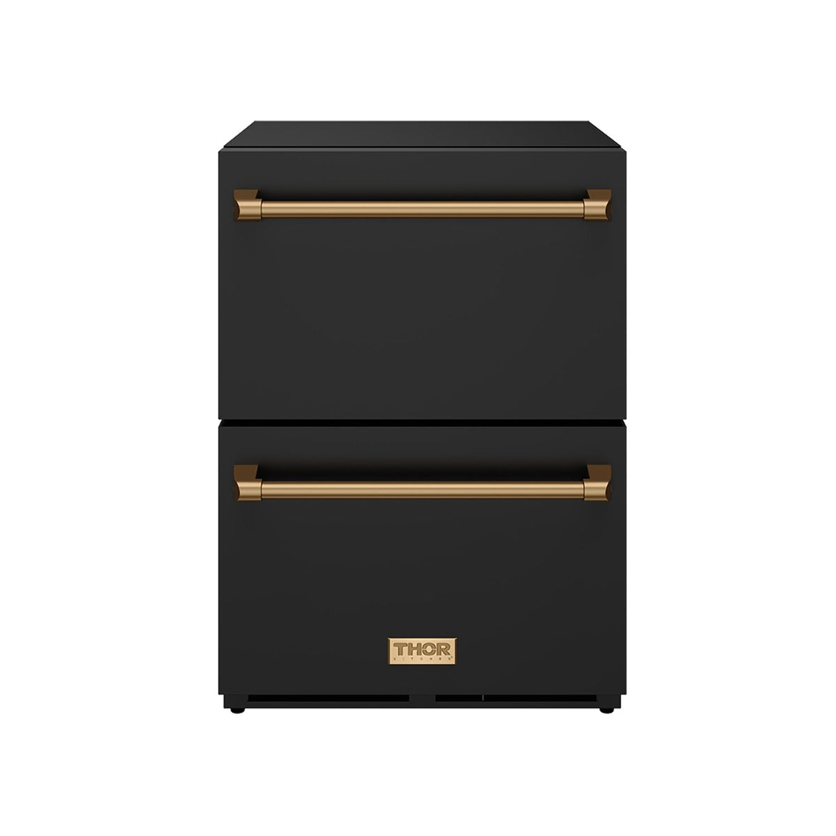 Gordon Ramsay THOR 24" Drawer Refrigerator RF24UB - Black / Bronze - front door closed