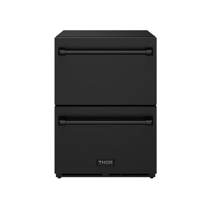 Gordon Ramsay THOR 24" Black Drawer Freezer RZ24UB - Black - front door closed