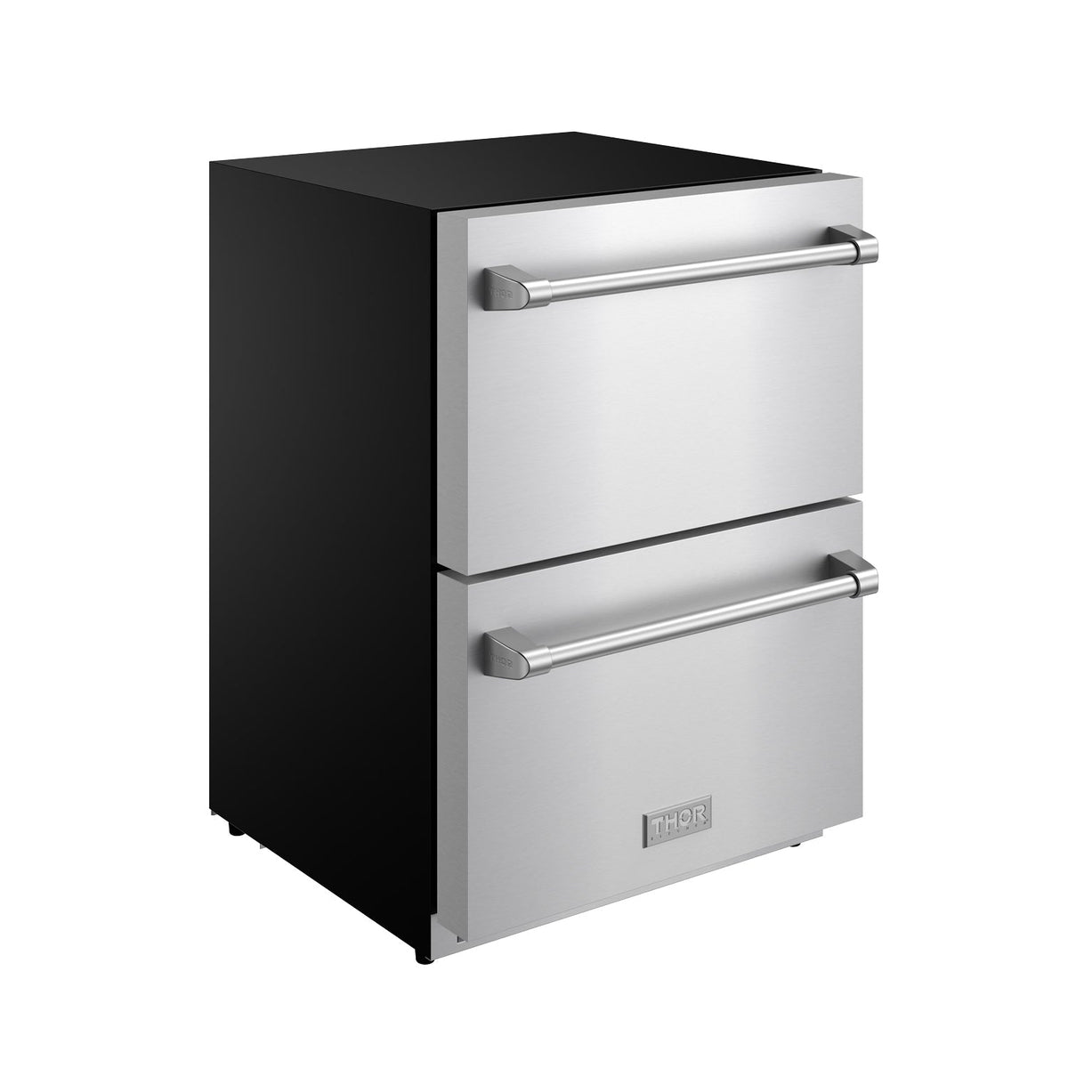 Gordon Ramsay THOR 24" Drawer Freezer RZ24U - Stainless Steel - front left side closed