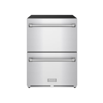 Gordon Ramsay THOR 24" Drawer Freezer RZ24U - Stainless Steel - front door closed
