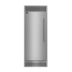 FORNO Maderno 28-Inch Built-In 13.6 Cu.Ft. Convertible Refrigerator in Stainless Steel, Left Swing with Decorative Grill FFFFD1722-32LSG - MyBBQDirect
