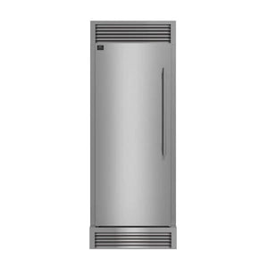 FORNO Maderno 28-Inch Built-In 13.6 Cu.Ft. Convertible Refrigerator in Stainless Steel, Left Swing with Decorative Grill FFFFD1722-32LSG - MyBBQDirect