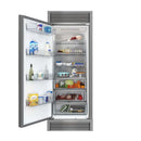 FORNO Maderno 28-Inch Built-In 13.6 Cu.Ft. Convertible Refrigerator in Stainless Steel, Left Swing with Decorative Grill FFFFD1722-32LSG - MyBBQDirect