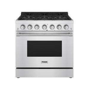 Thor Kitchen 36 Inch S Series Professional Freestanding Gas Range (SRG3601)
