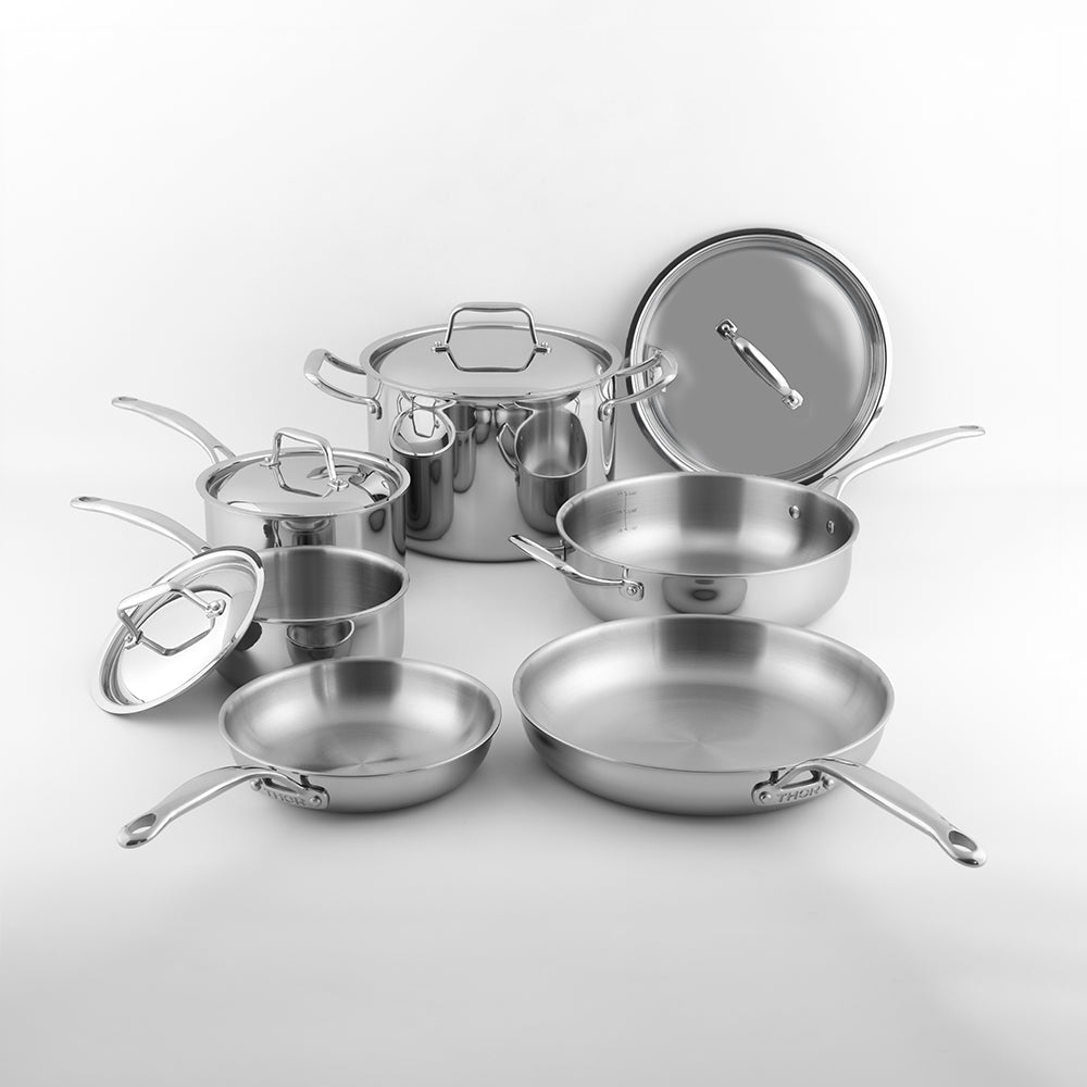 Thor Kitchen 10-Piece Stainless Steel Cookware Set