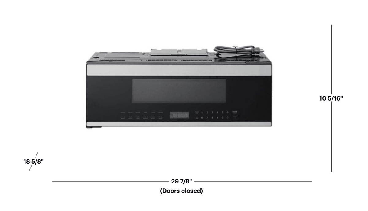 Thor Kitchen 30-Inch Over-the-Range Slim Microwave & Vent Hood TOR30L
