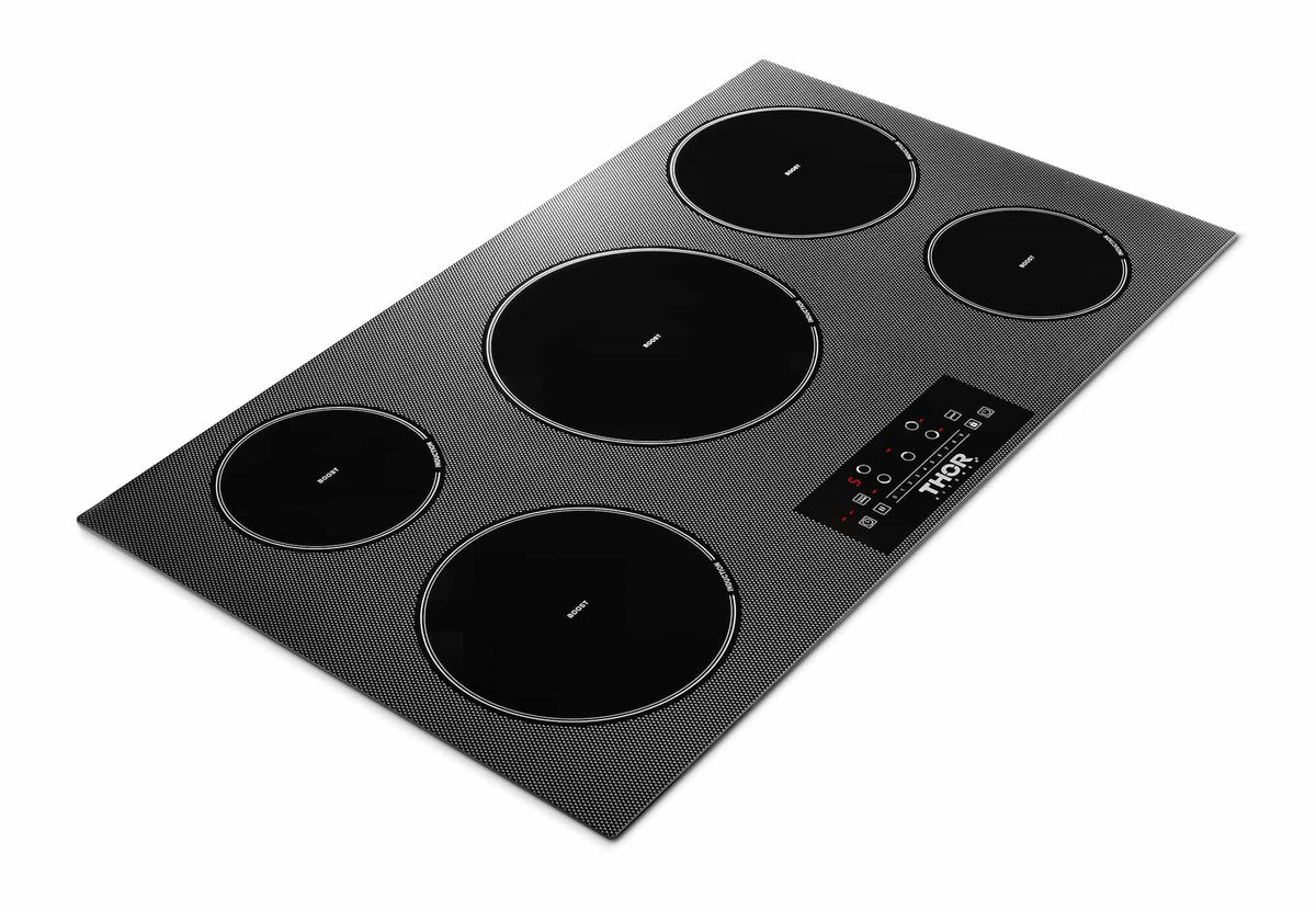 Thor Kitchen 36-Inch Built-In Induction Cooktop with 5 Elements TIH36