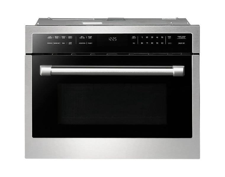 24 microwave in stainless steel no background