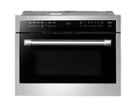 24 microwave in stainless steel no background