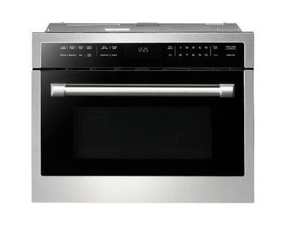 24 microwave in stainless steel no background