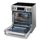 Thor Kitchen 30" Electric Range with 4.55 Cu. Ft. Self-Cleaning Oven, Air Fryer, and Tilt Panel in Stainless Steel TRE3001