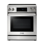 Thor Kitchen 30" Electric Range with 4.55 Cu. Ft. Self-Cleaning Oven, Air Fryer, and Tilt Panel in Stainless Steel TRE3001