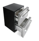 Thor Kitchen 2-Piece Appliance Package - 24-Inch Double Drawer Refrigerator and Freezer Drawer in Stainless Steel