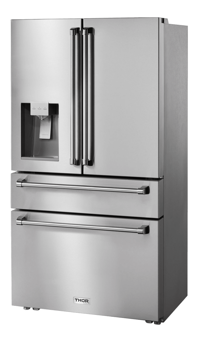Thor Kitchen 36 in Professional French Door Refrigerator 21.6 cu ft Counter-Depth Stainless (TRF3601FD)