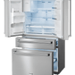 Thor Kitchen 36 in Professional French Door Refrigerator 21.6 cu ft Counter-Depth Stainless (TRF3601FD)