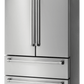 Thor Kitchen 36-Inch 22.5 cu. ft Freestanding French Door Refrigerator with Ice Maker in Stainless Steel (TRF3602)