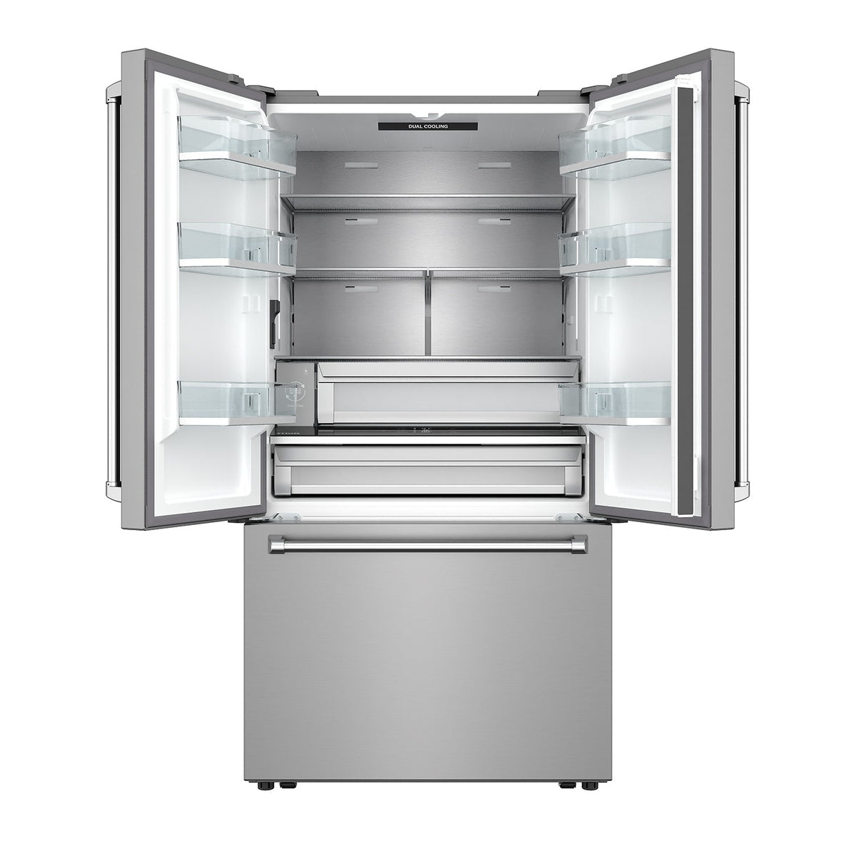 Thor Kitchen 36 Inch 20.2 cu. ft. Counter Depth French Door Refrigerator with Internal Water and Ice (TRF3603FD)