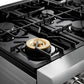 Thor Kitchen 36" Gas Range with 6.0 Cu. Ft. Self-Cleaning Oven, Air Fryer, Tilt Panel in Stainless Steel TRG3601