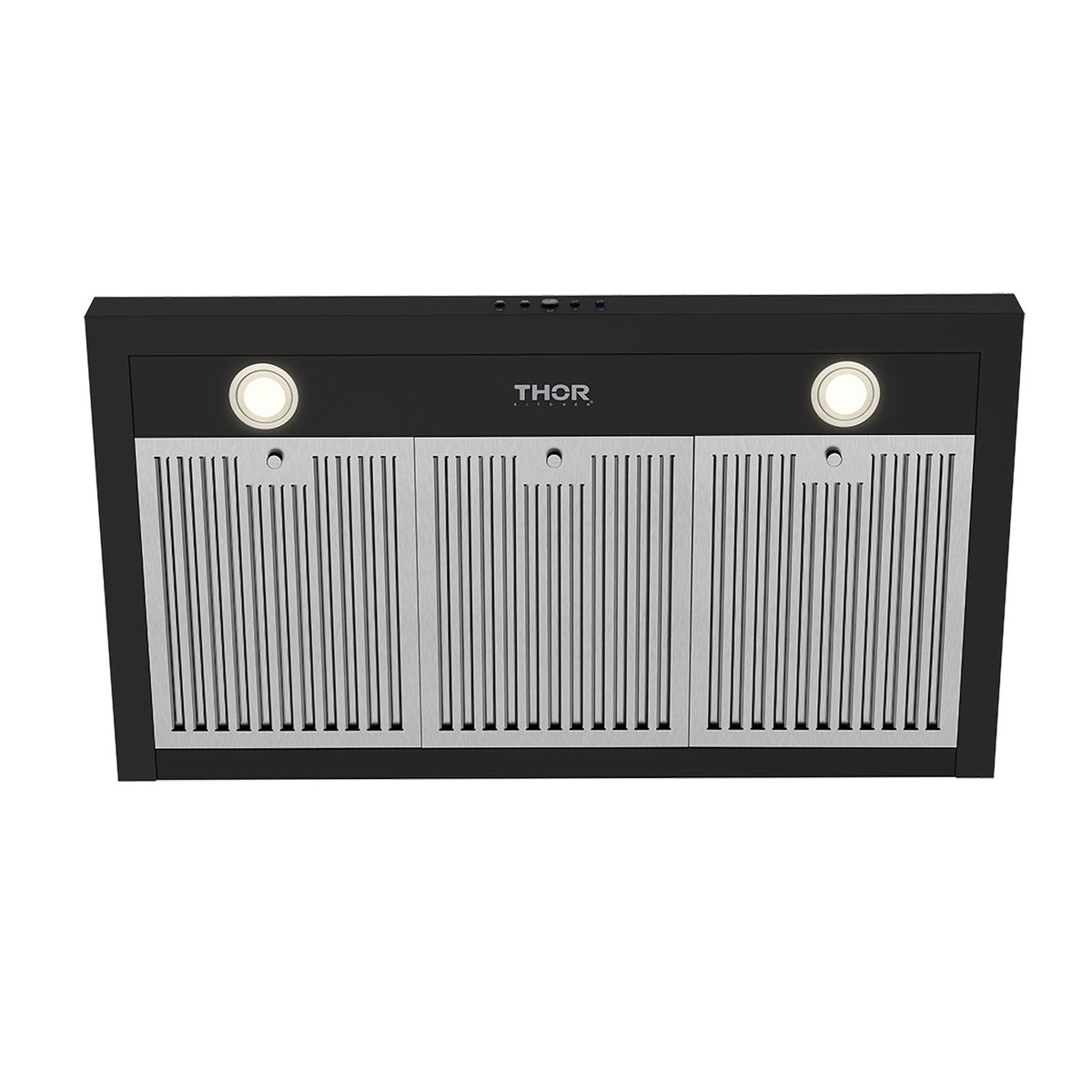 Thor Kitchen 36" Black Chimney Range Hood TRH3635B - lighting effect