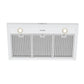 Thor Kitchen 36" White Chimney Range Hood TRH3635W - lighting effect