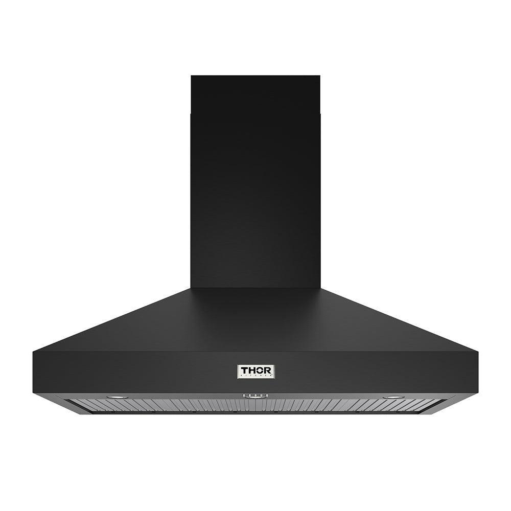 Thor Kitchen 48-inch Black Wall Mounted Hood