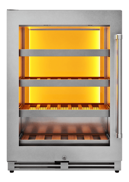 Thor Kitchen 24-Inch Single Zone Wine Cooler, Left Swing, 45 Wine Bottle Capacity (TWC24UL-LH)