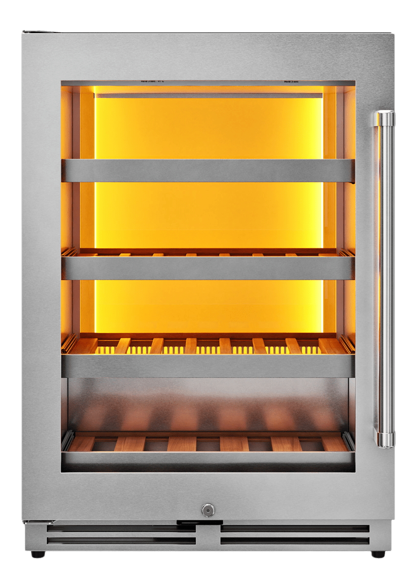 Thor Kitchen 24-Inch Single Zone Wine Cooler, Left Swing, 45 Wine Bottle Capacity (TWC24UL-LH)