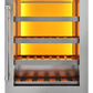 Thor Kitchen 24-Inch Wine Cooler with Backlight in Stainless Steel (TWC24UL)