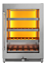 Thor Kitchen 24-Inch Wine Cooler with Backlight in Stainless Steel (TWC24UL)