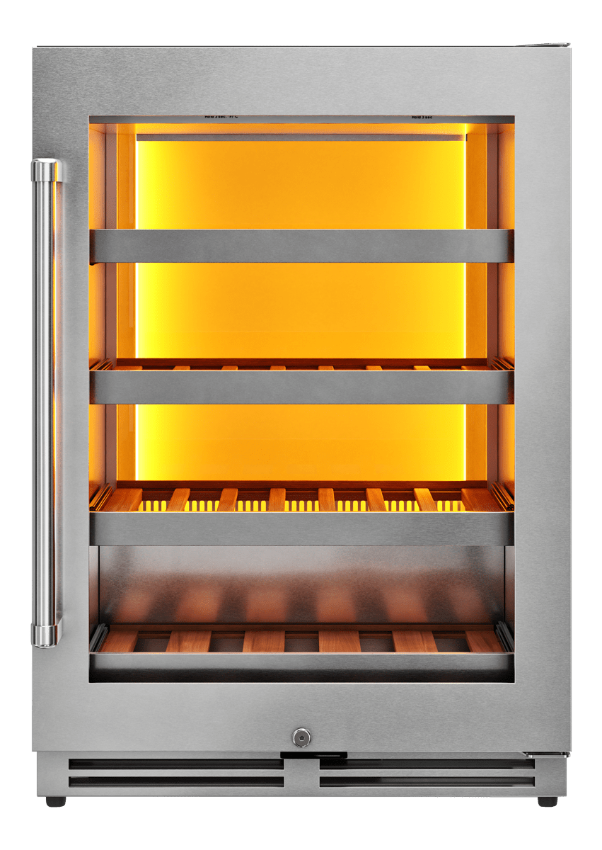 Thor Kitchen 24-Inch Wine Cooler with Backlight in Stainless Steel (TWC24UL)