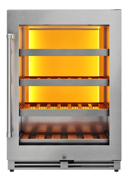Thor Kitchen 24-Inch Wine Cooler with Backlight in Stainless Steel (TWC24UL)