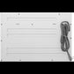 Metallic panel with a cable