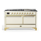 ILVE Majestic II Series 60 Inch Dual Fuel Freestanding Range Gas/Propane (UM15FDQNS3) - MyBBQDirect