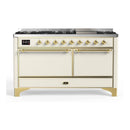 ILVE Majestic II Series 60 Inch Dual Fuel Freestanding Range Gas/Propane (UM15FDQNS3) - MyBBQDirect