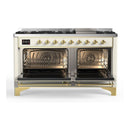 ILVE Majestic II Series 60 Inch Dual Fuel Freestanding Range Gas/Propane (UM15FDQNS3) - MyBBQDirect