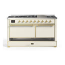 ILVE Majestic II Series 60 Inch Dual Fuel Freestanding Range Gas/Propane (UM15FDQNS3) - MyBBQDirect