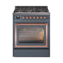 ILVE Nostalgie II Noblesse 30″ Dual Fuel Range Triple Glass Door - UN30NMP
