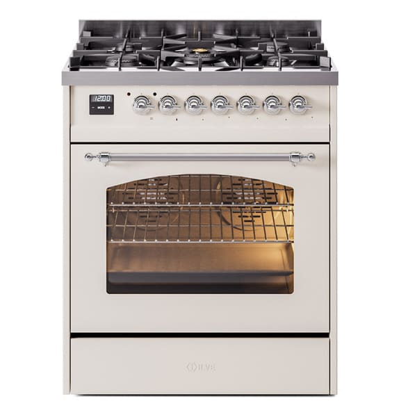 ILVE 30" Nostalgie II Single Oven Dual Fuel Range UP30NMP - MyBBQDirect