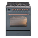 ILVE 30" Nostalgie II Single Oven Dual Fuel Range UP30NMP - MyBBQDirect