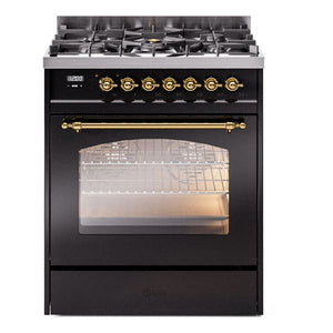 ILVE 30" Nostalgie II Single Oven Dual Fuel Range UP30NMP - MyBBQDirect