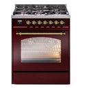 ILVE 30" Nostalgie II Single Oven Dual Fuel Range UP30NMP - MyBBQDirect