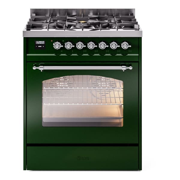 ILVE 30" Nostalgie II Single Oven Dual Fuel Range UP30NMP - MyBBQDirect