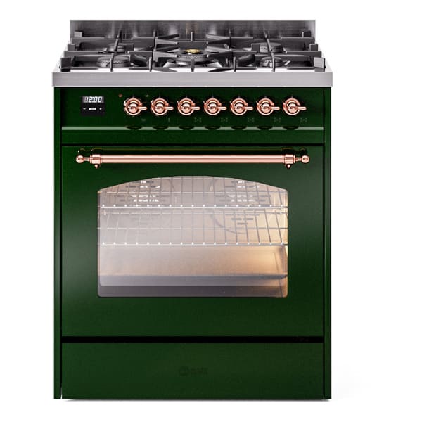 ILVE 30" Nostalgie II Single Oven Dual Fuel Range UP30NMP - MyBBQDirect