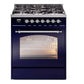 ILVE 30" Nostalgie II Single Oven Dual Fuel Range UP30NMP - MyBBQDirect