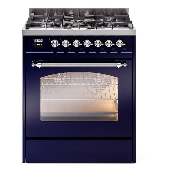 ILVE 30" Nostalgie II Single Oven Dual Fuel Range UP30NMP - MyBBQDirect