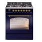 ILVE 30" Nostalgie II Single Oven Dual Fuel Range UP30NMP - MyBBQDirect