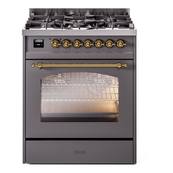ILVE 30" Nostalgie II Single Oven Dual Fuel Range UP30NMP - MyBBQDirect